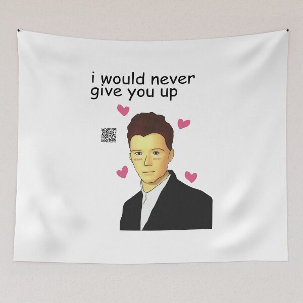 Item preview, never give you up - Rick Astley Meme designed and sold by BertscheFranz.