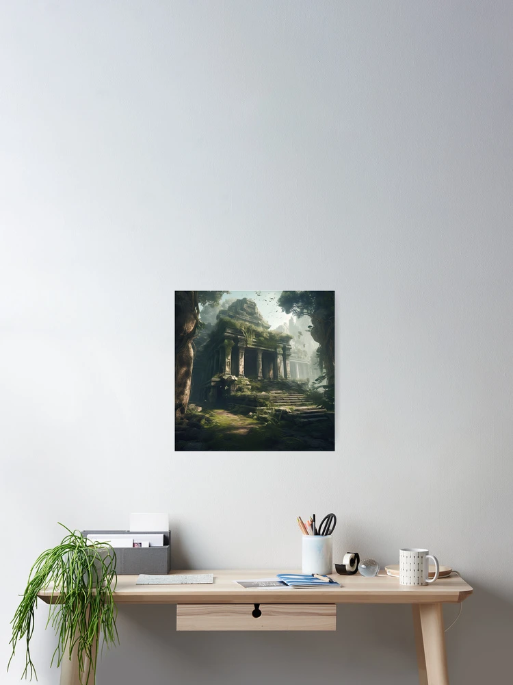Thumbnail 2 of 3, Poster, Aztec Temple designed and sold by For-Rosa.