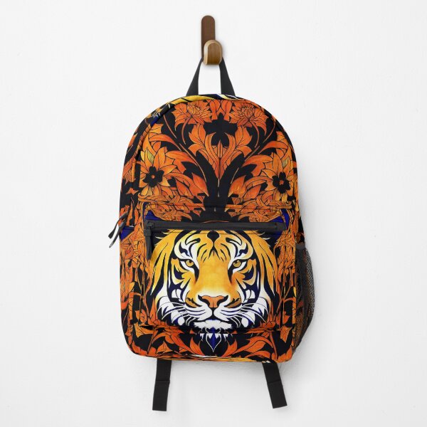 Item preview, TIGER FACE -William Morris Style designed and sold by tinytiger77.