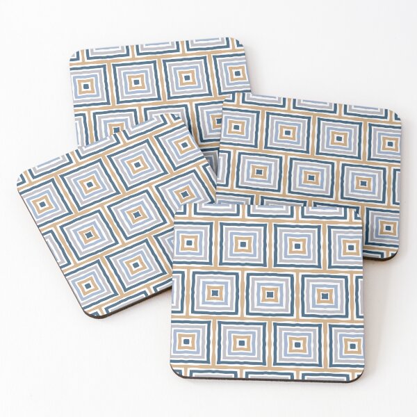 Item preview, Hand Drawn Boho Square Pattern - II designed and sold by Une Affaire de Filles.