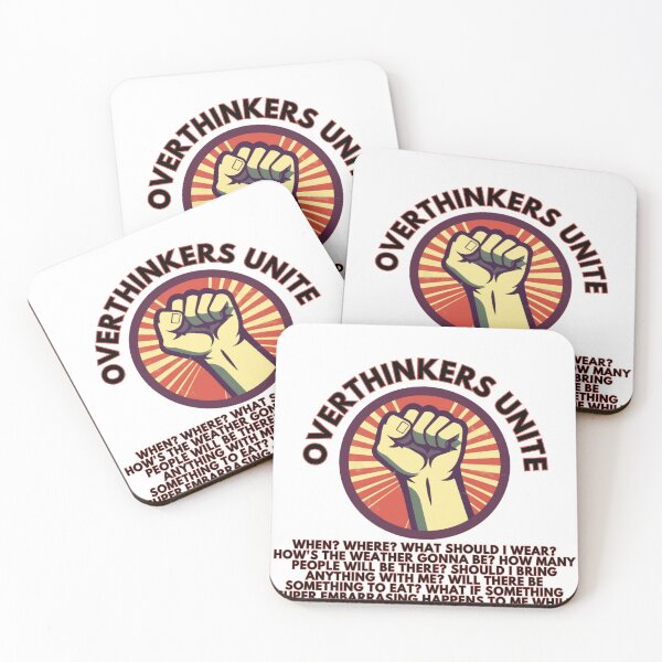 Item preview, Overthinkers Unite, Meme, Funny Quote designed and sold by CremisArt.