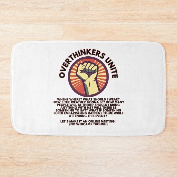 Item preview, Overthinkers Unite, Meme, Funny Quote designed and sold by CremisArt.