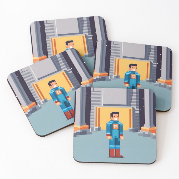 Item preview, Astronaut in the city. Vector illustration in flat style. designed and sold by LooperSDart.