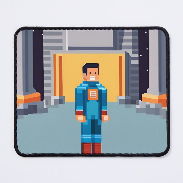Item preview, Astronaut in the city. Vector illustration in flat style. designed and sold by LooperSDart.