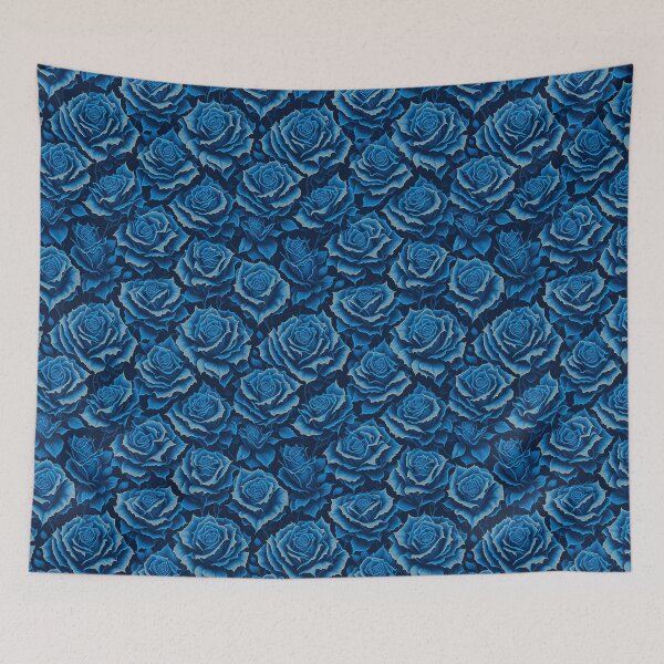 Item preview, Blue Rose Seamless Pattern designed and sold by VintageVib.