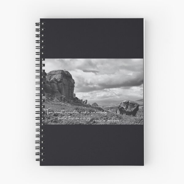 Item preview, Cita de Emily Brontë: 'El tiempo trajo resignación y una melancolía más dulce que la alegría común' designed and sold by artbleed.