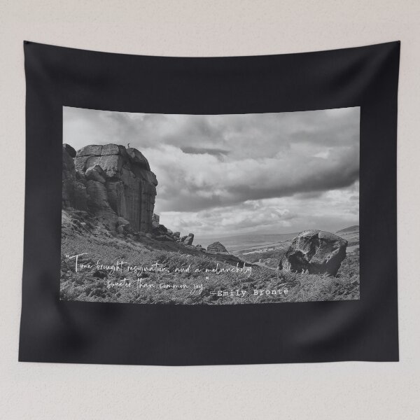 Item preview, Emily Brontë quote: 'Time brought resignation and a melancholy sweeter than common joy' designed and sold by artbleed.
