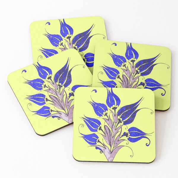 Item preview, Blue Tulips In Artistic Ottoman Turkish Style designed and sold by taiche.