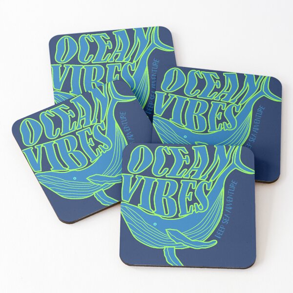 Item preview, Ocean Vibes Whale typography  designed and sold by srissdesigns.