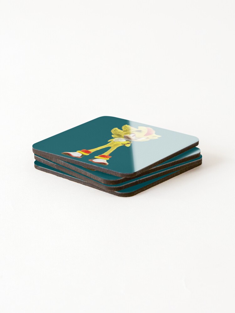 Thumbnail 4 of 5, Coasters (Set of 4), Shadow The Hedgehog designed and sold by RosesonRuston.
