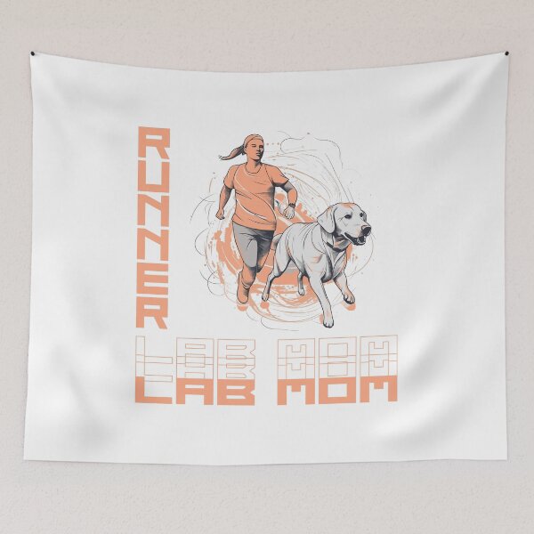 Item preview, Labrador Retriever Running Partner - A Motivating Design for Active Dog Moms designed and sold by brindled.