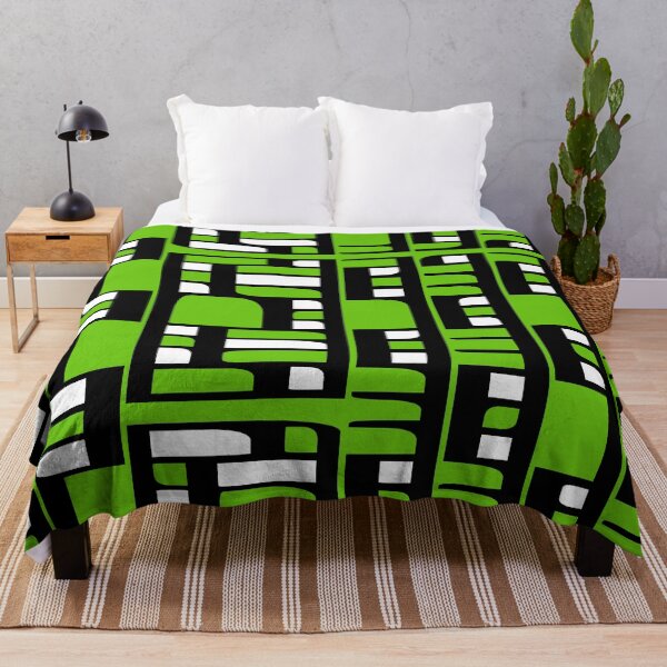 Item preview, Green White Black Retro Modular Design designed and sold by Lois Eastlund.