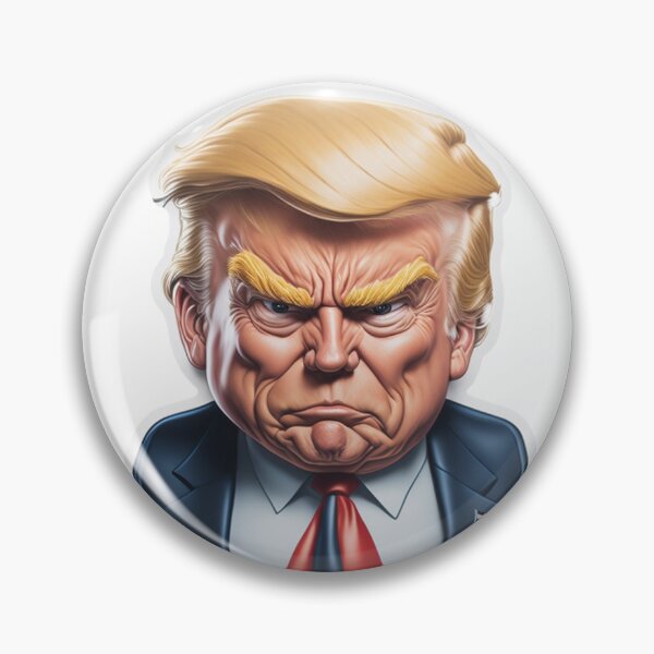Item preview, Funny Donald Trump cartoon design for your magnets, stickers, phone cases, phone skins, print, card, poster, pin button designed and sold by BurtWestonDesign.