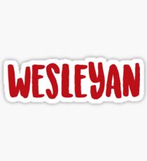 wesleyan Sticker