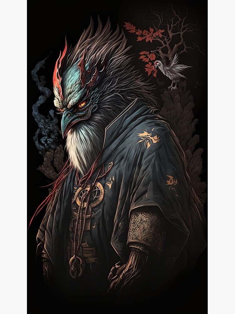 The Mysterious Yokai Tengu: A Design Like No Other Poster for Sale by  JupiterMarviox | Redbubble