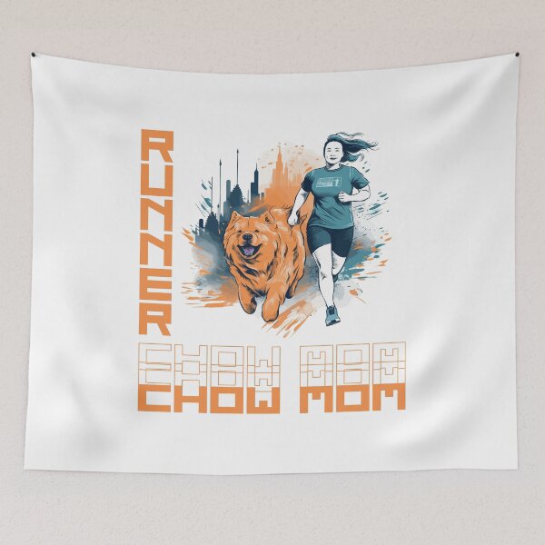 Item preview, Chow Chow Running Partner: un diseño motivador para mamás caninas activas designed and sold by brindled.