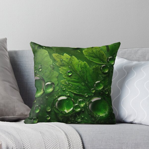 Item preview, Raindrops on Green Leaves: A Serene and Refreshing Collection designed and sold by FireScreen.