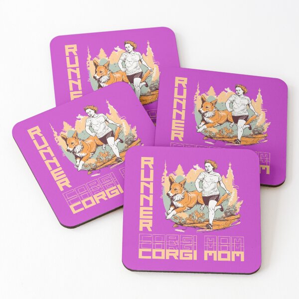 Item preview, Corgi Running Partner: un diseño motivador para mamás caninas activas designed and sold by brindled.