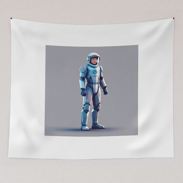 Item preview, Astronaut in a spacesuit on a blue background. Vector illustration. designed and sold by LooperSDart.