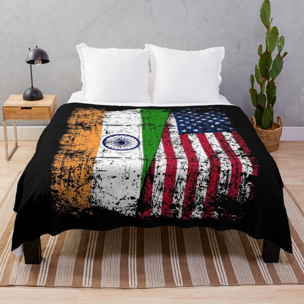 Item preview, India USA Flag - Indian American designed and sold by Dapperly Tees.