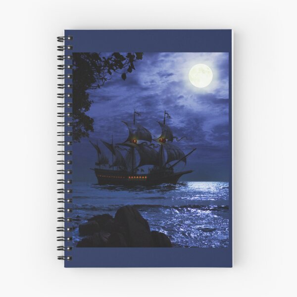 Item preview, Fantasy Sail Boat At Night designed and sold by Romper65.