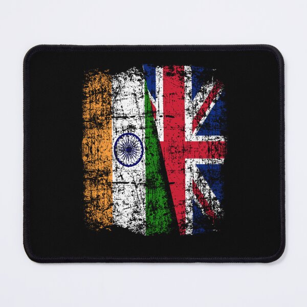 Item preview, India Britain Union Jack Flag - British Indian designed and sold by Dapperly Tees.