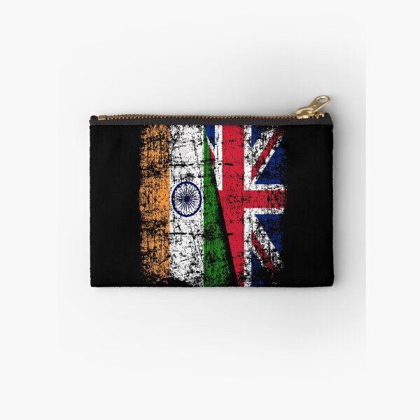 Item preview, India Britain Union Jack Flag - British Indian designed and sold by Dapperly Tees.