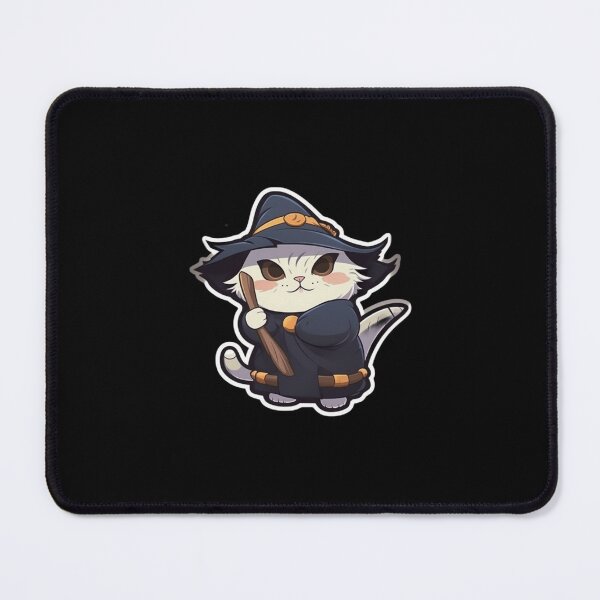 Item preview, White Cat in a Wizard Hat designed and sold by FantasySoul.
