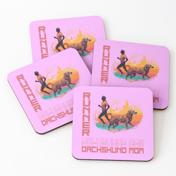 Item preview, Dachshund Running Partner: un diseño motivador para madres activas de perros designed and sold by brindled.