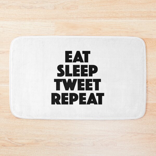 Item preview, Eat Sleep Tweet Repeat (black) designed and sold by didijuca.