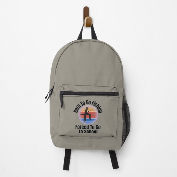 Item preview, Born To Go Fishing Forced To Go To School designed and sold by ArtisShops.