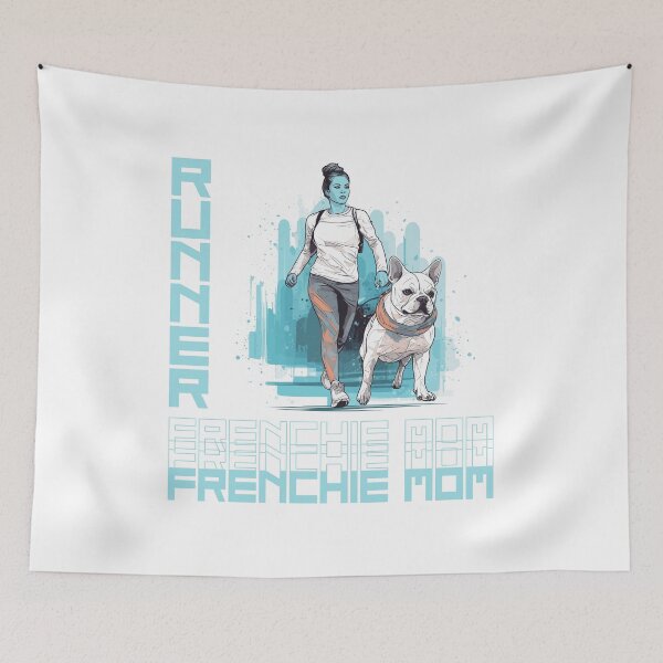 Item preview, French Bulldog Running Partner: un diseño motivador para madres activas de perros designed and sold by brindled.