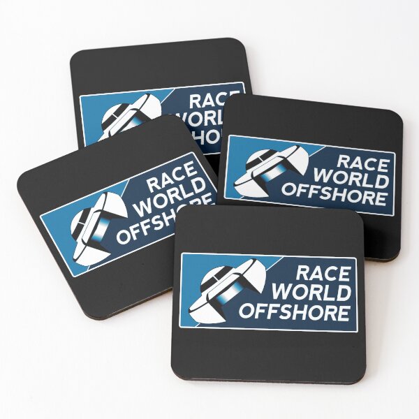 Item preview, Green Turquoise Blue Race World Offshore Racing Boat  designed and sold by ChristinasMess.