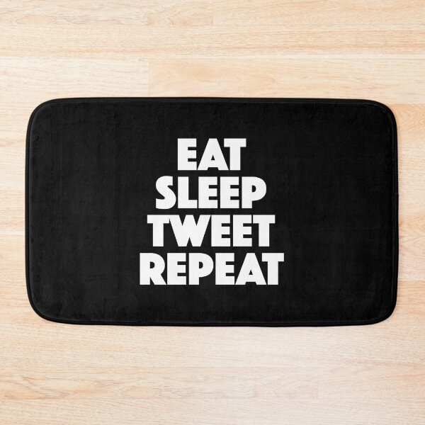 Item preview, Eat Sleep Tweet Repeat (white) designed and sold by didijuca.