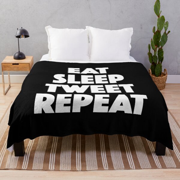 Artikelvorschau, Eat Sleep Tweet Repeat (weiß) entworfen und verkauft von didijuca.