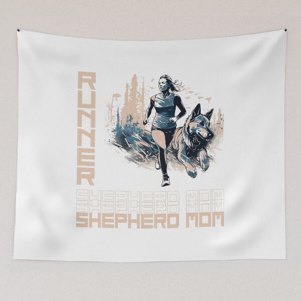Item preview, Pastor alemán Running Partner: un diseño motivador para mamás caninas activas designed and sold by brindled.