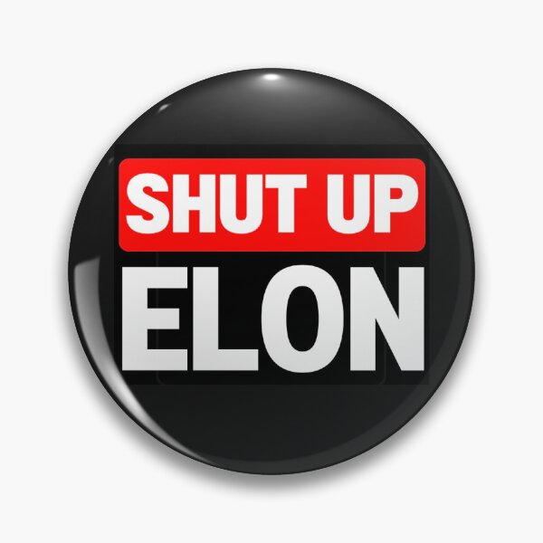Item preview, SHUT UP ELON TESLA CLUB - Bumper Sticker Decal Accessories - Elon Musk Is Crazy!! social  designed and sold by MadPufferShop.