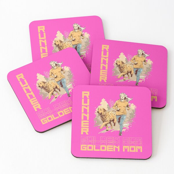 Item preview, Golden Retriever Running Partner: un diseño motivador para mamás caninas activas designed and sold by brindled.