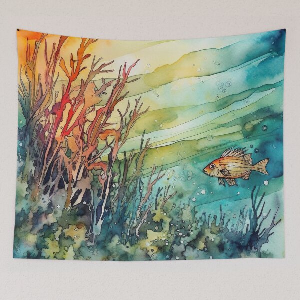 Item preview, Watercolor Wash Underwater designed and sold by Matt's Artificial Nature.