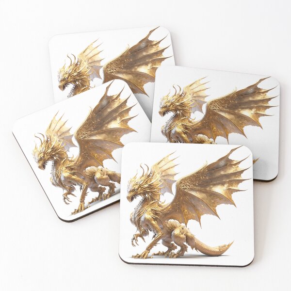 Item preview, Epic High Detailed Golden Dragon: High Fantasy Magic and Roleplay games designed and sold by Fantasy-Forge.