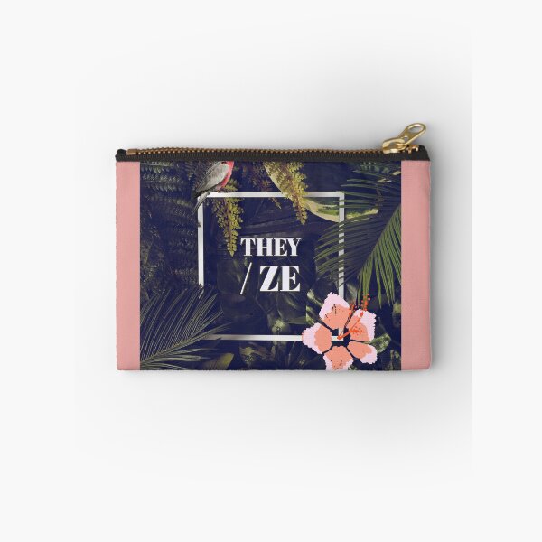 Item preview, They/Ze Pronouns Tropical Jungle Pronouns designed and sold by MxA19.
