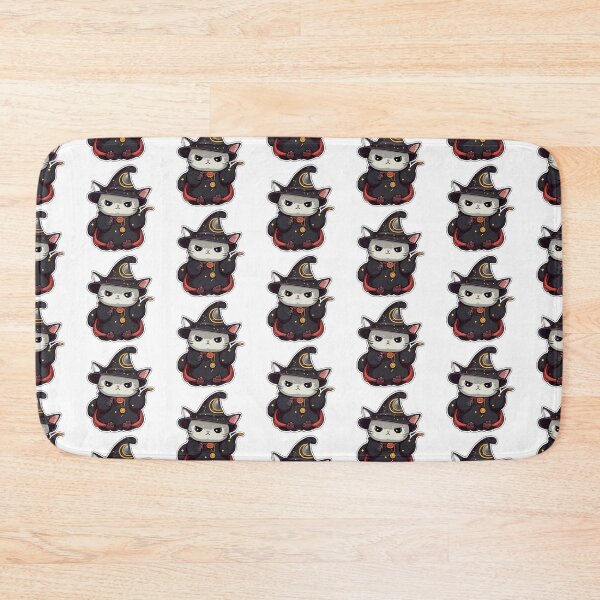 Item preview, Cute Cat Warlock with Angry Face designed and sold by FantasySoul.