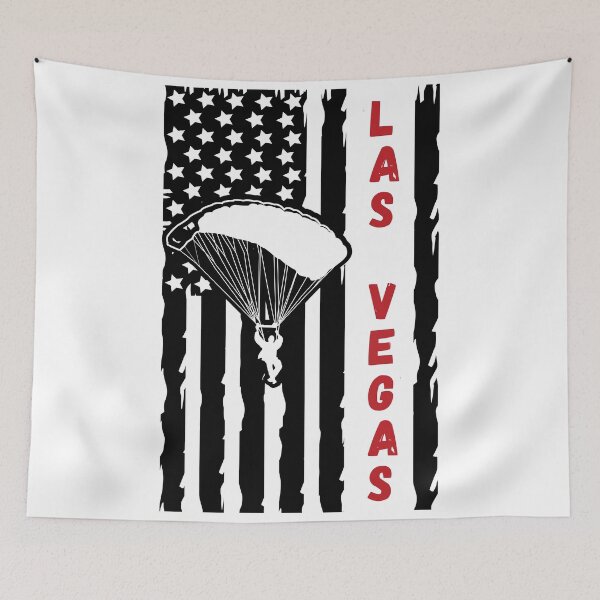 Item preview, Skydiving in Las Vegas, Nevada NV - Vintage Paragliding Parachuting Logo designed and sold by Vintage-TM.