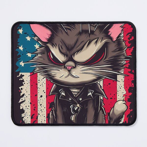 Item preview, 4th of July Cute Cat The Rebel Rascal Roamer designed and sold by ChromaArtistic.