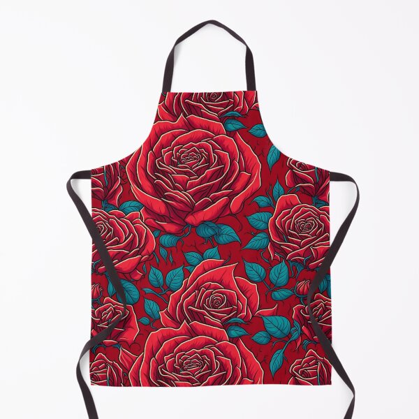 Item preview, Vector Red Roses Flowers And Leaves Seamless Pattern designed and sold by VintageVib.
