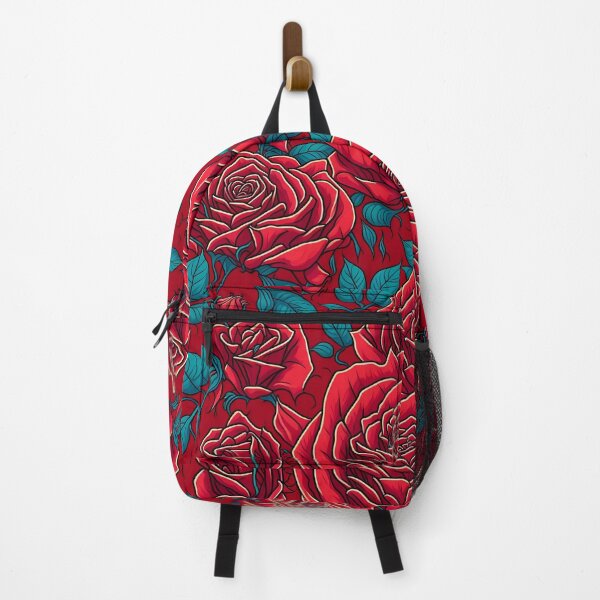 Item preview, Vector Red Roses Flowers And Leaves Seamless Pattern designed and sold by VintageVib.