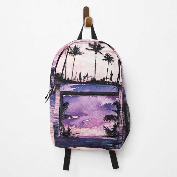 Item preview, Sunset at Negambo Beach in Sri Lanka watercolour designed and sold by Adam Wróbel.
