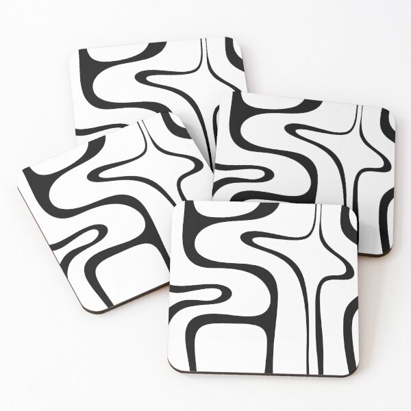 Item preview, Copacetic Retro Abstract Pattern Black and White designed and sold by kierkegaard.