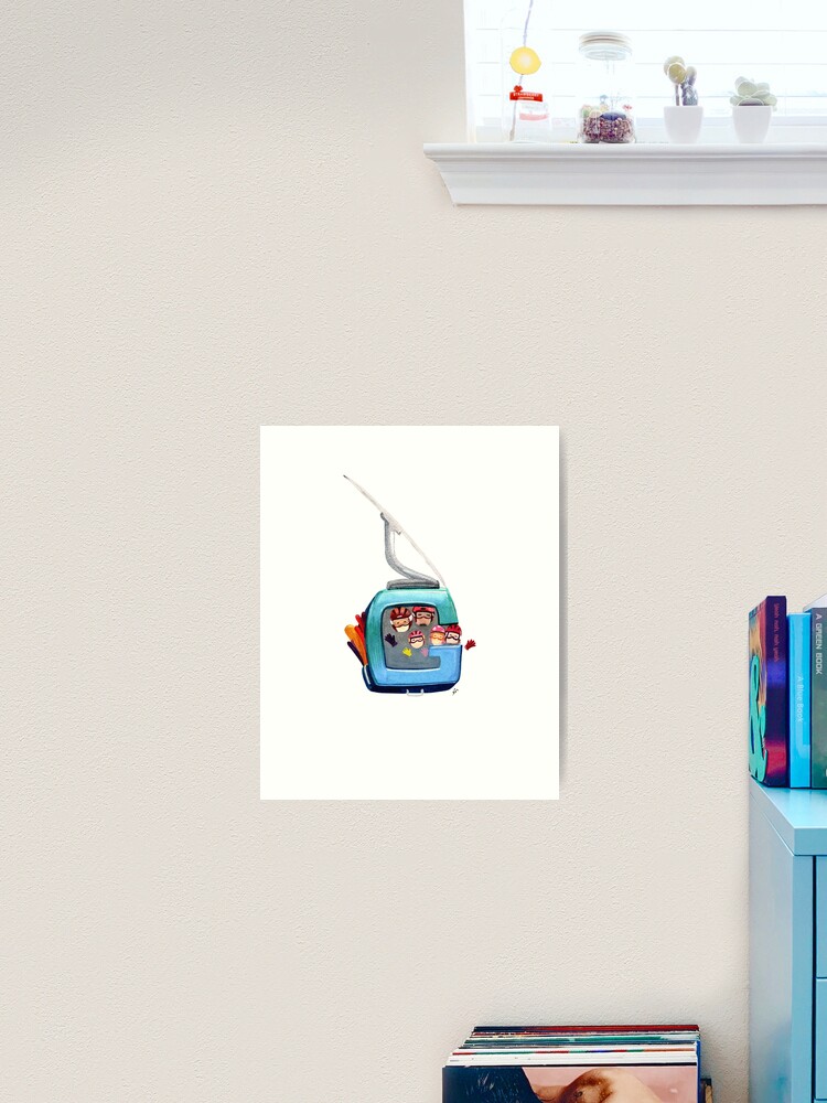 Thumbnail 1 of 3, Art Print, Family Gondola Fun designed and sold by InspirebyKim.