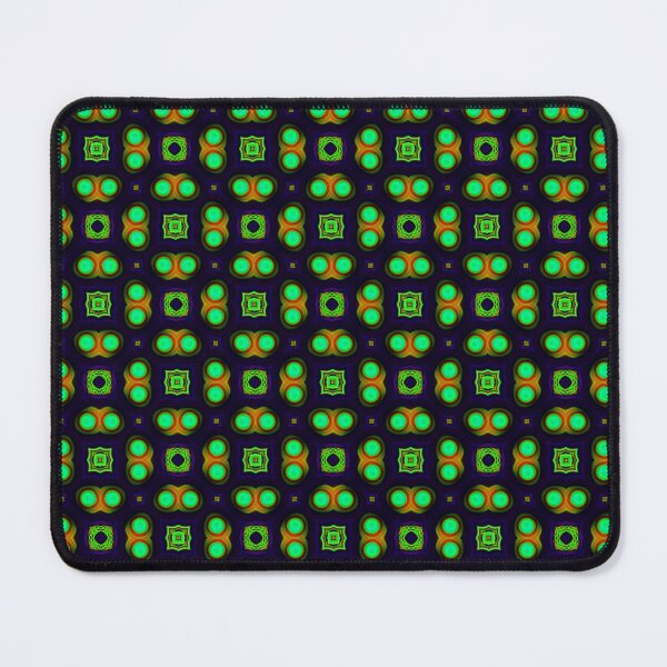 Item preview, Asymmetrical shapes maximalism design "green alien eyes" by Code03 designed and sold by Code03.